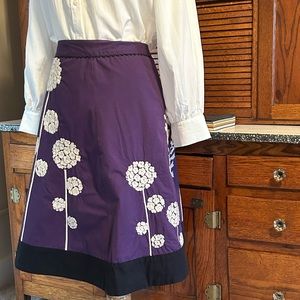 Lithe from anthro purple skirt size 6
